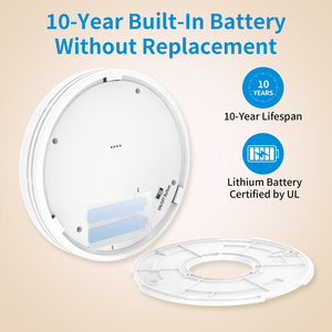 Báo động kết hợp V-COME, báo cháy cảm biến kép 2 trong 1, pin lithium kín 10 năm mà không cần thay thế, máy dò kết hợp - Product Image 3