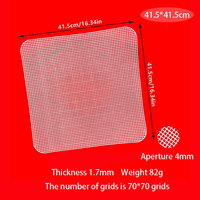 250608 Plaques en Toile Plastique 4mm, Maille Carrée pour Broderie au Point de Croix, Projets DIY, Tricot, Crochet, Sacs à Créer