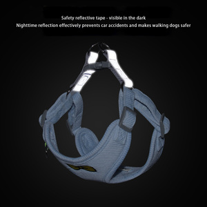 Toptan Dayanıklı Ayarlanabilir Taktik Evcil Köpek ve Kedi Yelek Tasması ve Tasma Seti, Sağlam Oxford Kumaş Sade Lüks Tasarımcı Stili - Product Image 5