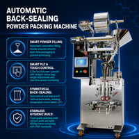 Machine d'emballage entièrement automatique pour poudres (farine, thé au lait, café, épices) ; Options d'emballage en sachet et de personnalisation