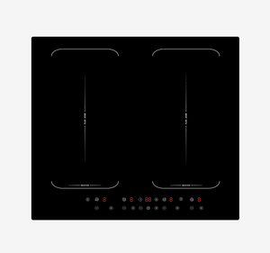 Cocina de <span class=keywords><strong>Inducción</strong></span> de 4 quemadores, 60cm, 7400W, zonas flexibles, ALP-D60474C3-4444 de estufa superior - Product Image 1