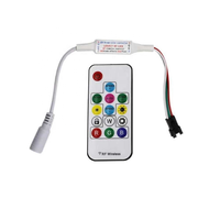 Contrôleur LED sans fil RF 5V 12V 24V à 11 touches pour bande lumineuse LED monochrome avec variateur de lumière