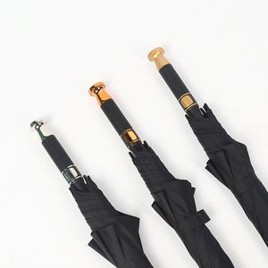 Parapluie publicitaire moderne semi-automatique double usage pour voyage et protection solaire, avec tube en fer et longue poignée en caoutchouc, idéal pour la voiture et le golf - Vente en gros - Product Image 1