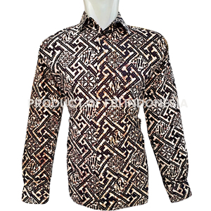 Nueva llegada Formal antiarrugas estilo Casual Batik moda camisa 100% algodón con mangas largas de Indonesia - Product Image 1