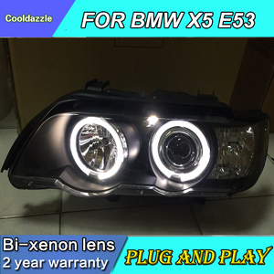 2 pezzi HA CONDOTTO Il Faro Per BMW <span class=keywords><strong>X5</strong></span> E53 1999-2003 Anno HA CONDOTTO LA Lampada Frontale Con Luce di Marcia Diurna - Product Image 5