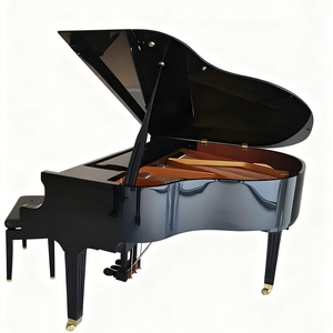 Nouveau <span class=keywords><strong>piano</strong></span> mécanique à queue en bois laqué noir de taille moyenne - pour la pratique dans une salle de <span class=keywords><strong>piano</strong></span>, la décoration de centres culturels et sportifs - Product Image 1