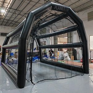 Portatile su misura 20ft 40ft gonfiabile campo sportivo da <span class=keywords><strong>Baseball</strong></span> gabbia da <span class=keywords><strong>Baseball</strong></span> gabbie gonfiabili di battuta in PVC con rete - Product Image 3