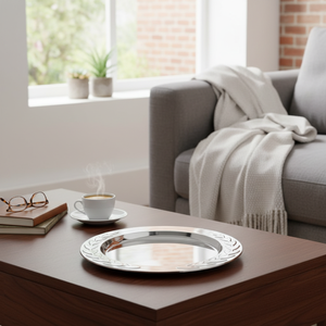 Placca Decorativa da 20 cm con Design a Alloro per Decorazioni di Vassoi - Product Image 3
