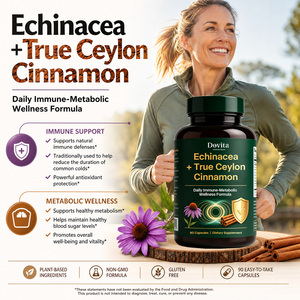 Capsules d'extrait d'Échinacée Purpurea et de Véritable Cannelle de Ceylan à Marque Blanche Personnalisée – Soutien Immunitaire et Métabolique Double – Végétalien Premium – OEM US - Product Image 3
