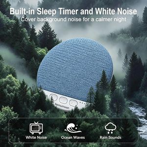 Haut-parleur sans fil sous oreiller pour le sommeil, mini-disque sonore ultra-fin avec technologie de bruit blanc avancée - Product Image 2