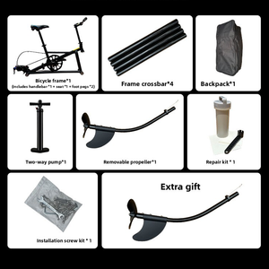 เรือเล่นน้ำสำหรับกิจกรรมทางน้ำ เรือเป่าลมสำหรับเล่นน้ำ จักรยานน้ำเป่าลมแบบใช้เท้าปั่นสำหรับหนึ่งคน ทำจากพีวีซี - Product Image 6