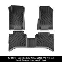 Tapete para la Caja Trasera de la Camioneta Rego Chevrolet S10, de TPE con Bloques de Color, 3 Piezas, 2.5mm de Grosor, Juego Completo, Moderno, 1 Año de Garantía
