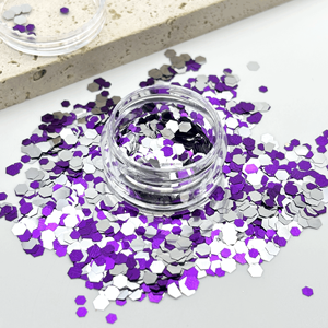 <span class=keywords><strong>Pas</strong></span> <span class=keywords><strong>cher</strong></span> Halloween Chunky Glitter Mix Paillettes Noires Holographiques pour Nail Art Party Makeup & Hair Decoration-for Graduation Crafts - Product Image 2