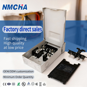 Interruttore Elettrico Industriale UL in Metallo per Climatizzazione, Scatola di Disconnessione CA a Tre Colonne 30A/60A, Funzionamento Momentaneo 120V/240V - Product Image 1