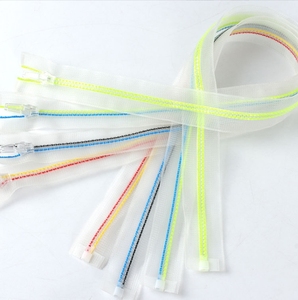 <span class=keywords><strong>Fermeture</strong></span> à glissière transparente No.5 fil coloré dentelle de maille transparente <span class=keywords><strong>fermeture</strong></span> à glissière en nylon blanc <span class=keywords><strong>fermeture</strong></span> à glissière veste à extrémité ouverte - Product Image 5
