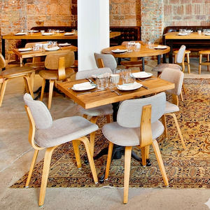 Set Meja dan Kursi Kayu Restoran Mewah Ringan untuk Furnitur Restoran Kopi Teh Hotel Timur Tengah yang Dapat Disesuaikan - Product Image 2