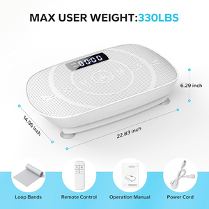 Whole Body Workout Portable ABS Burning Fat Lose Weight Vertical Fitness <b>Vibration</b> Plate Exercise Machine for Lymphatic - Product Image 4