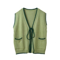 Pull à tricoter de haute qualité gilet cardigan printemps 2024 vêtements pour femmes