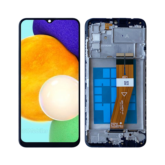 LCD Screen for Samsung A02-A55 Series Touch Screen Frame Replacement for A02S A03 A04 A05 A06 A10 A20 A22 A23 A24 A25 Display