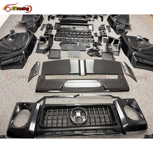 Kit de Carrocería Estilo B PP con Capó y Alerón de Fibra de Carbono Seca para Mercedes Benz Clase G W465 G63 G Wagon <span class=keywords><strong>AMG</strong></span> G500 G550 2019-2025 2026 - Product Image 5