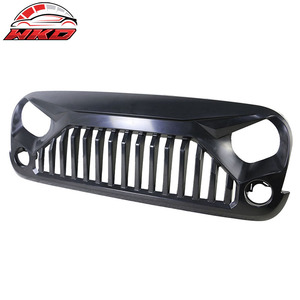 Rejilla Frontal de Alta Calidad Compatible con Jeep Wrangler JK JKU 07-18, Estilo V2 Topfire Monster Fury, Accesorios Exteriores de Polipropileno - Product Image 5