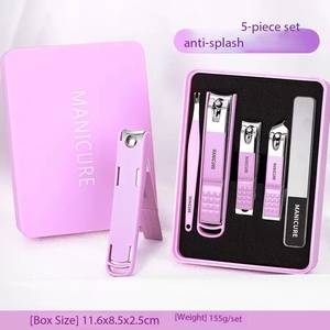 Ensemble de manucure et pédicure professionnel de haute qualité pour la maison, logo personnalisé, <span class=keywords><strong>coupe</strong></span>-<span class=keywords><strong>ongles</strong></span> et <span class=keywords><strong>coupe</strong></span>-<span class=keywords><strong>ongles</strong></span> en acier inoxydable complet dans une boîte pour hommes et femmes - Product Image 3
