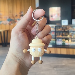 Portachiavi a Forma di Pallina di Carbone Cartoon per Accessori Scarpe, Staccabile per Fori e Lacci - Product Image 3