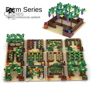 Petites briques de construction de jardin, ferme, <span class=keywords><strong>verger</strong></span>, jardin potager et fruitier, scène de plantation, MOC - Product Image 2
