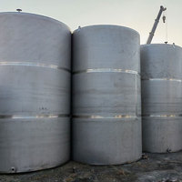 Détergent 1000litres fond plat 1000l 45000l 10m3 50000l conteneurs réservoir de stockage en acier inoxydable 242m3