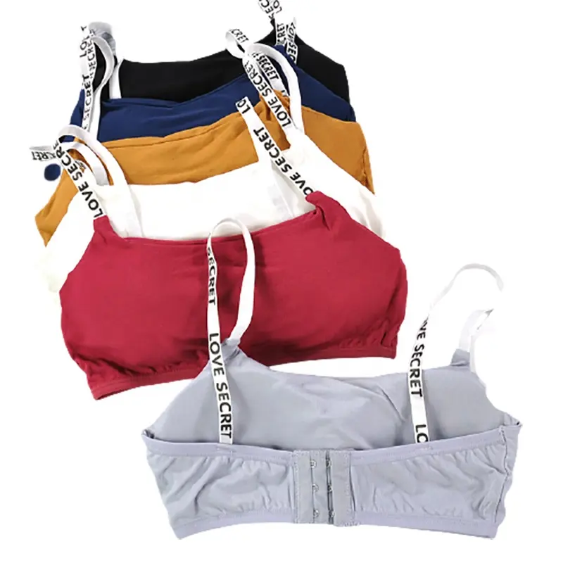 Young Girl Breathable Nylon Seamless Sport Comfortable Underwear Seamless Bra Spandex