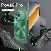 Pova 6 Pro, 16GB RAM, 1TB ROM, Modo Nocturno, Carga Rápida, Bajo Precio para Sudamérica, Resistente a Salpicaduras, Teléfono Celular con USB Tipo-C