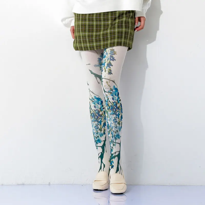 Calze da donna all'ingrosso Spot Sexy calze elastiche a rete grandi collant collant stampati personalizzati