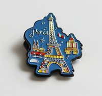 Nueva llegada personalizada Popular 2d 3D Metal Francia imanes de nevera regalo de recuerdo imán de nevera