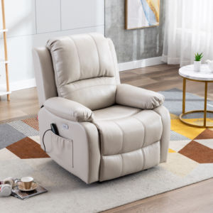 Sillón Reclinable de Cuero de Alta Calidad para Sala de Estar, Moderno y Lujoso, Sofá Reclinable Eléctrico - Product Image 6