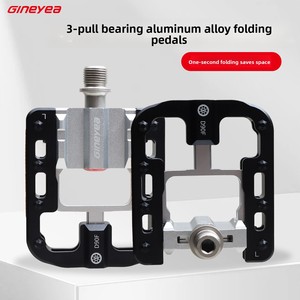 Pédales pliables légères en alliage d'aluminium à triple roulement GINEYEA pour vélos pliants Xiaobu Daxing - Product Image 5