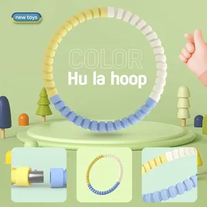 Wholesale PVC Plastic Detachable Thickened Foam Colorful Hoola Hoop Circle Ring For Kids Fitness Exercise