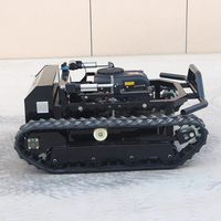 Tondeuse robot agricole télécommandée sur chenilles de haute qualité, homologuée CE, pour la coupe de l'herbe et le débroussaillage