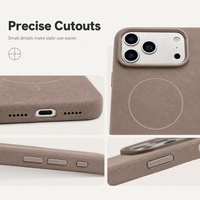 Étui de téléphone magnétique de luxe en flanelle C0338 pour iPhone 17 Air 18 Pro Max 16 15 14 13 12 11 Pro – Coque de protection antichoc
