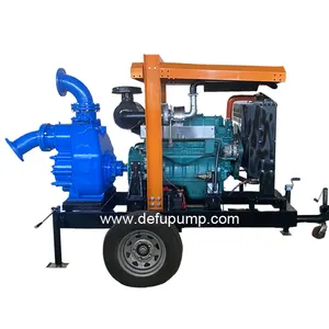 Factory Direct Sales 6 inch Diesel Sewage Pump Self Priming Water Pump For Wastewater Transport and Flood Control