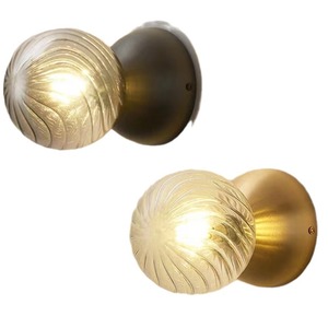 Lampe murale en verre haut de gamme en cuivre massif de style nordique moderne minimaliste, luxe pour salon, chambre à coucher, salle à manger, chevet, maison - Product Image 5