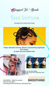 EVERYTHINGBLACK पौष्टिक सुखदायक चमकदार पकड़ बाल Dreadlock चोटी शीन अतिरिक्त स्प्रे - Product Image 5