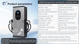 High Efficiency 160kW DC Charger Dual <b>Plugs</b> CCS1 CCS2 GBT Universal EV <b>Charging</b> Station 800*800 Compact Floor Stand Fast Pile - Product Image 5
