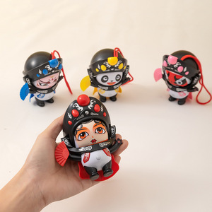 Peluche Panda Opéra du Sichuan à visages interchangeables pour enfants de 3 à 6 ans, figurine en plastique unisexe - Product Image 2