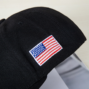 Chữ Logo Cấu Trúc Chải Kịch Bản Chữ Monogram Thư Thêu Snapback Cap - Product Image 6