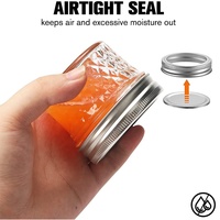 Pot de confiture en verre Caviar avec couvercle à vis, 4oz, 8oz, 12oz, 100ml, 200ml, 300ml, 400ml, qualité alimentaire, à bas prix, bouteille de verre, 500ml