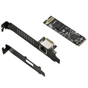 Adaptador Ethernet Interno NGFF M.2 de 5 Gbps, Tarjeta de Red de Doble Canal Compatible con 10/100/1000M/2.5G para Juegos de Escritorio - Product Image 1