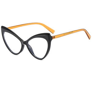 Montura de Gafas de Ojo de Gato con Aro Completo y Patrón Sólido Anti-Luz Azul para Mujer, Fabricada en Material PC, Disponible en Stock - Product Image 6