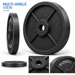 Équipement de fitness pour la salle de sport, plaques de musculation en fonte antidérapantes en livres pour l'entraînement en force, OEM ODM - Product Image 2