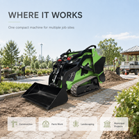 Chargeuse compacte FULCORE à haute efficacité de travail, robuste et durable, facile à utiliser pour le transfert de matériaux