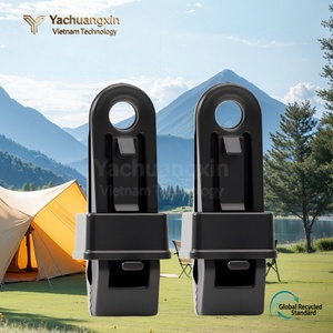 Black <b>Plastic</b> Buckle Clamp for Outdoor Activities Hiking Gear <b>Hook</b> 1PC All Seasons Use - Product Image 4